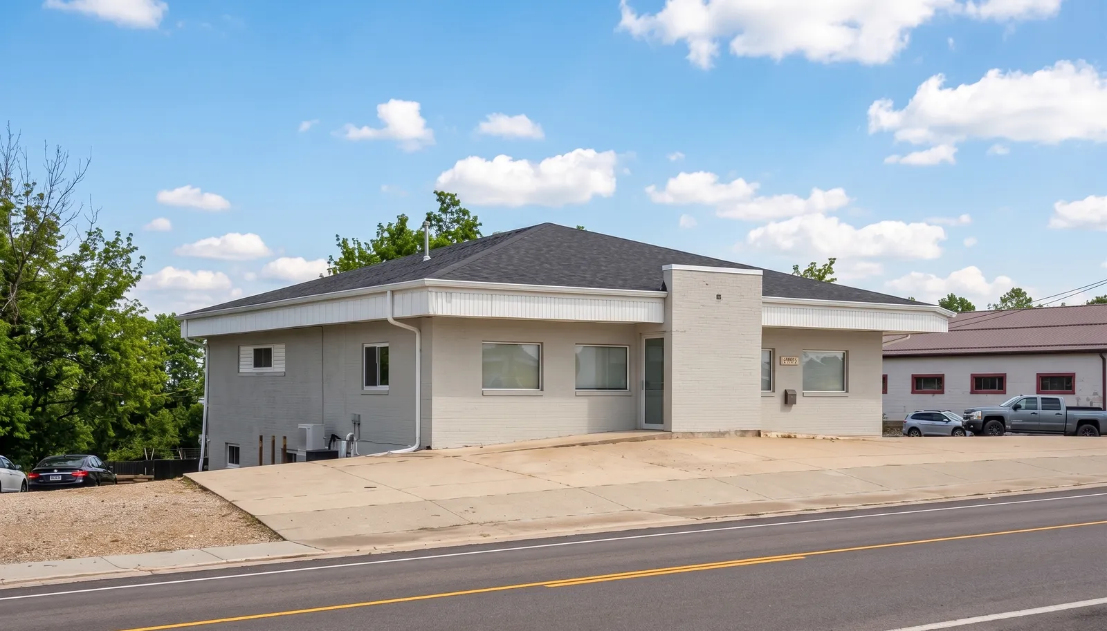 State Tech Student Housing Exterior and Parking Area